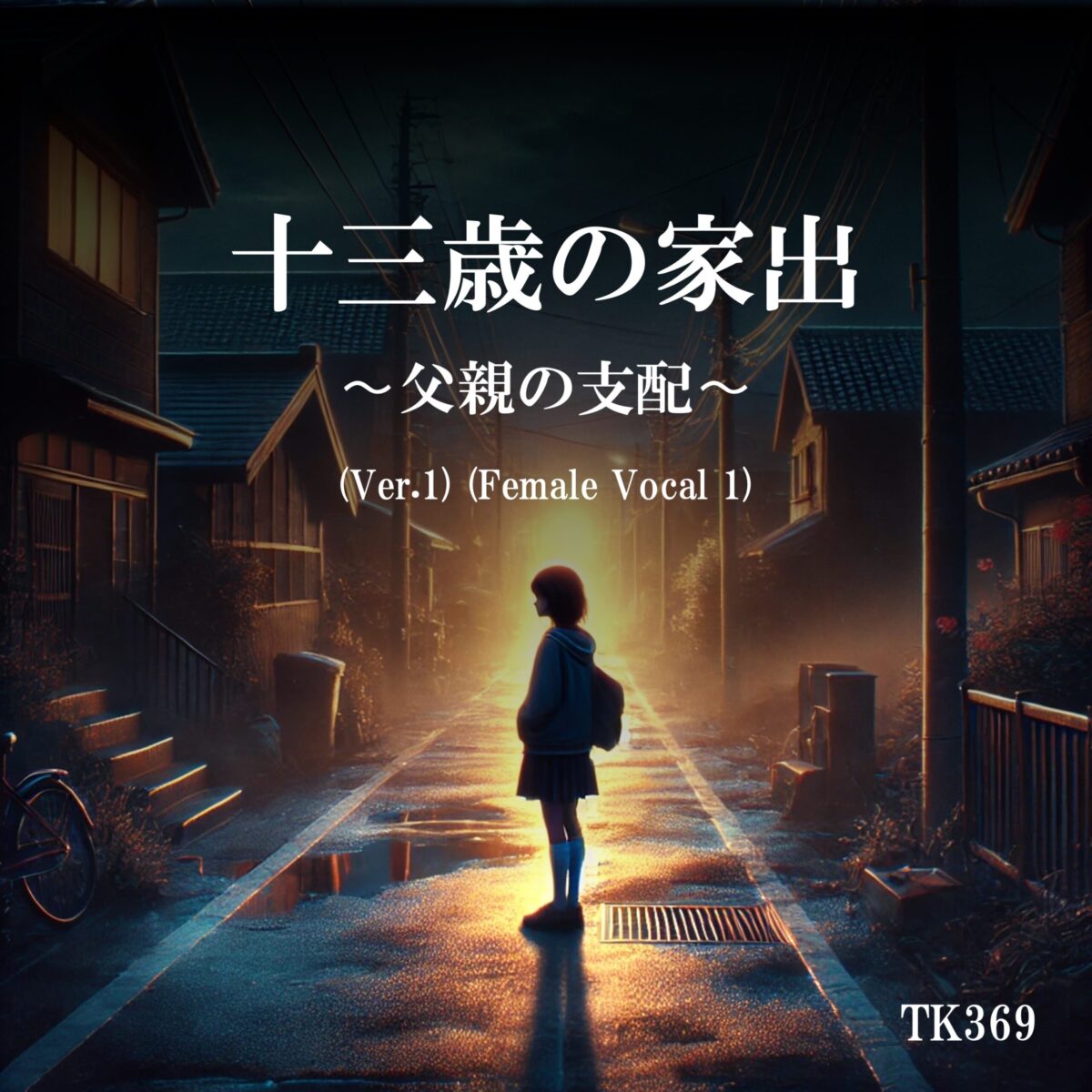 『十三歳の家出 〜父親の支配〜 (Ver.1) (Female Vocal 1)』が世界配信開始！AIと共同制作した衝撃の楽曲