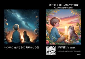 Amazon KDPで「塗り絵：優しい猫との冒険: 大人と子供の共同作業で心を育む（ペーパーバック）」を出版しました！
