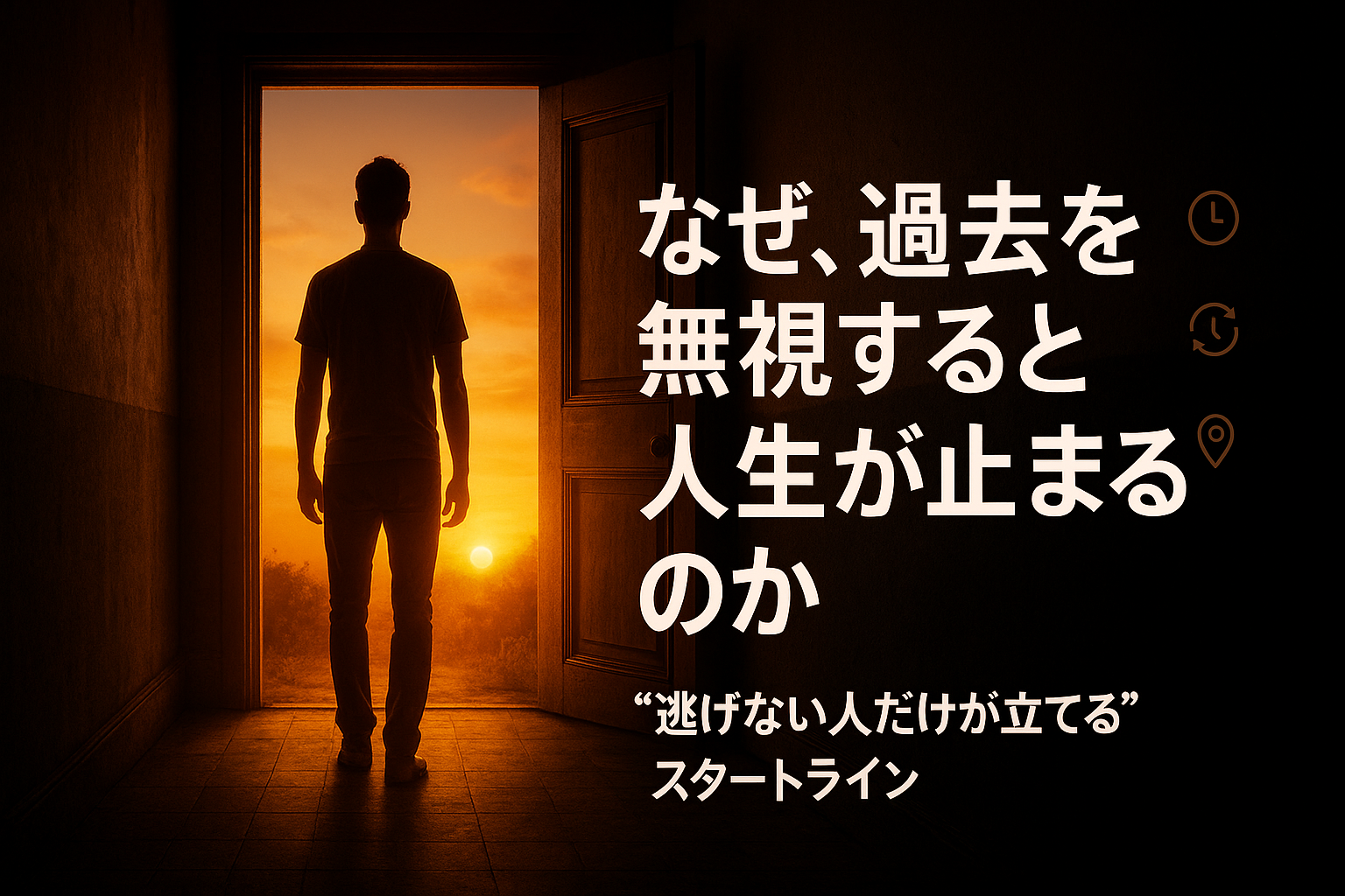 【なぜ、過去を無視すると人生が止まるのか】“逃げない人だけが立てるスタートライン”という新しい生き方