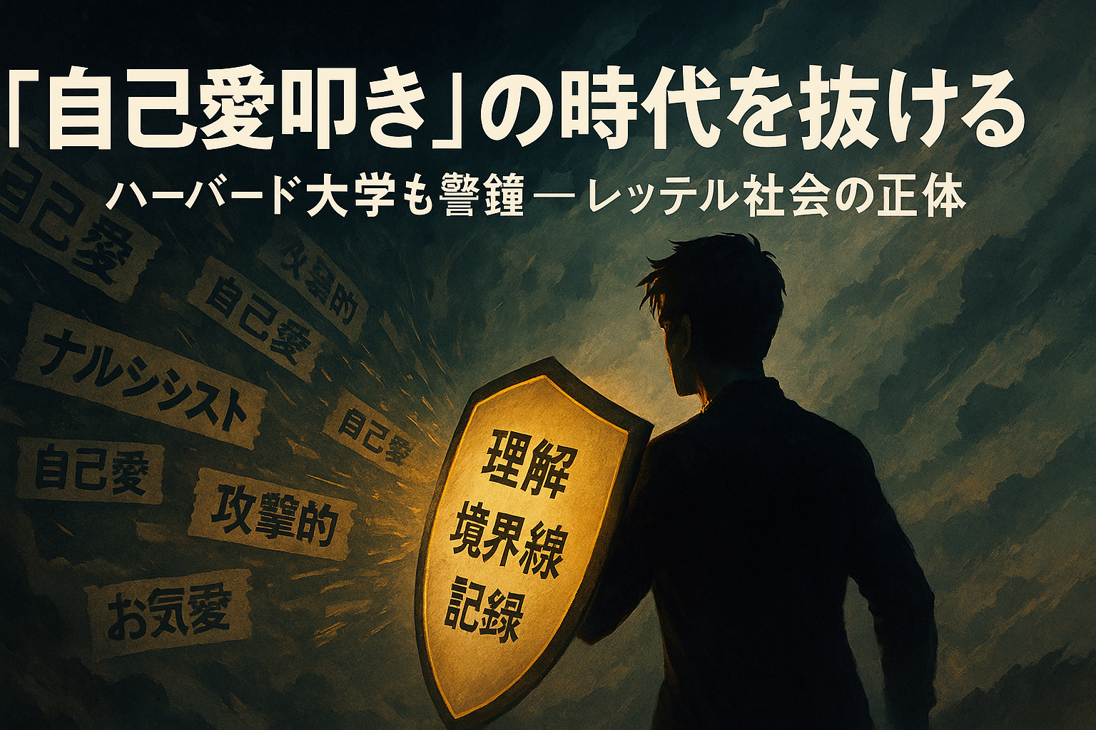 『自己愛叩き』に疲れたすべての人へ──ハーバード大学も警告した“レッテル社会”の正体と、そこから抜ける方法【新刊公開】