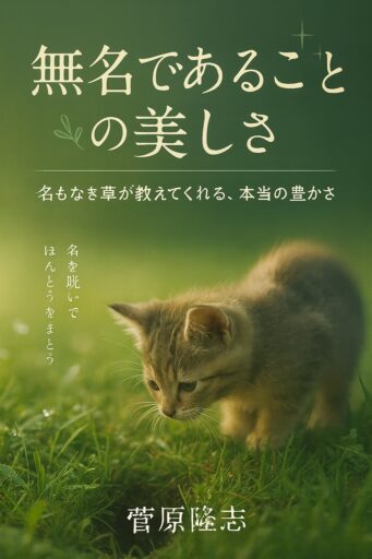 AmazonのKindleストアで「無名であることの美しさ：名もなき草が教えてくれる、本当の豊かさ」をセルフ出版。審査が完了し、販売開始。