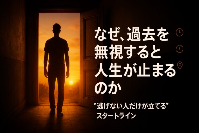 【なぜ、過去を無視すると人生が止まるのか】“逃げない人だけが立てるスタートライン”という新しい生き方