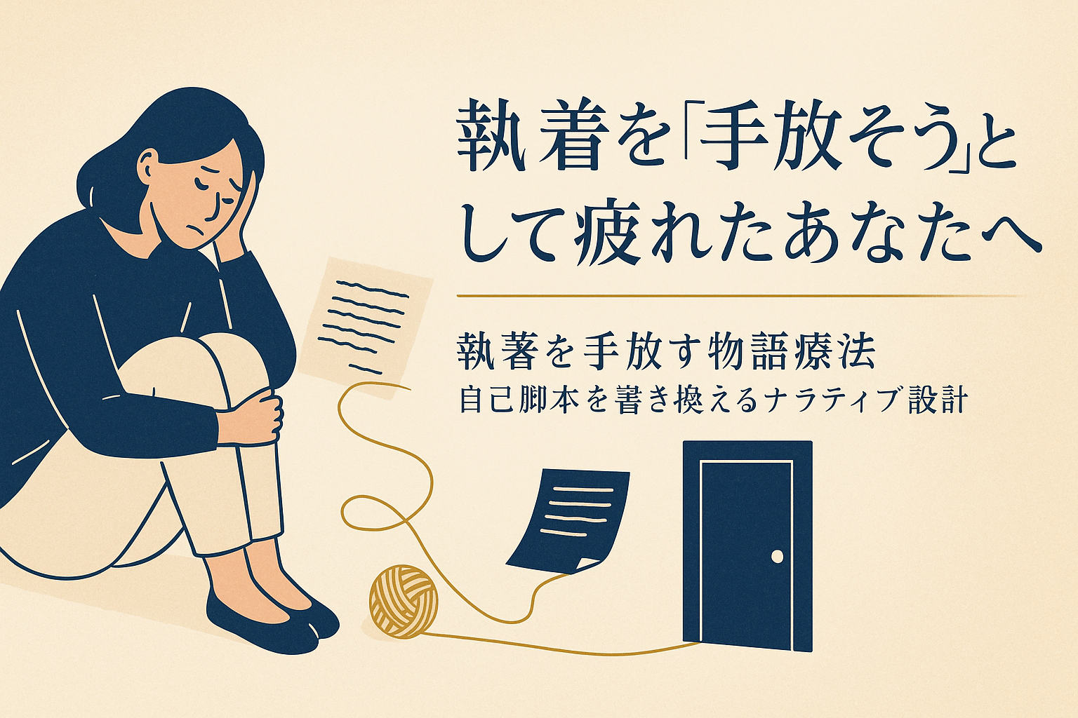 執着を「手放そう」として疲れたあなたへ──『執着を手放す物語療法』で、物語から自分を書き換えるという選択