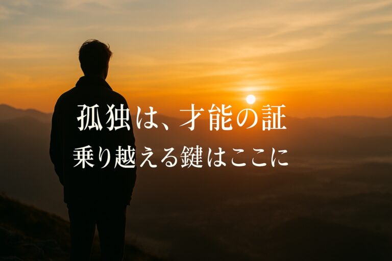 孤独を感じる天才たちの真実｜孤独感の原因と克服法を徹底解説