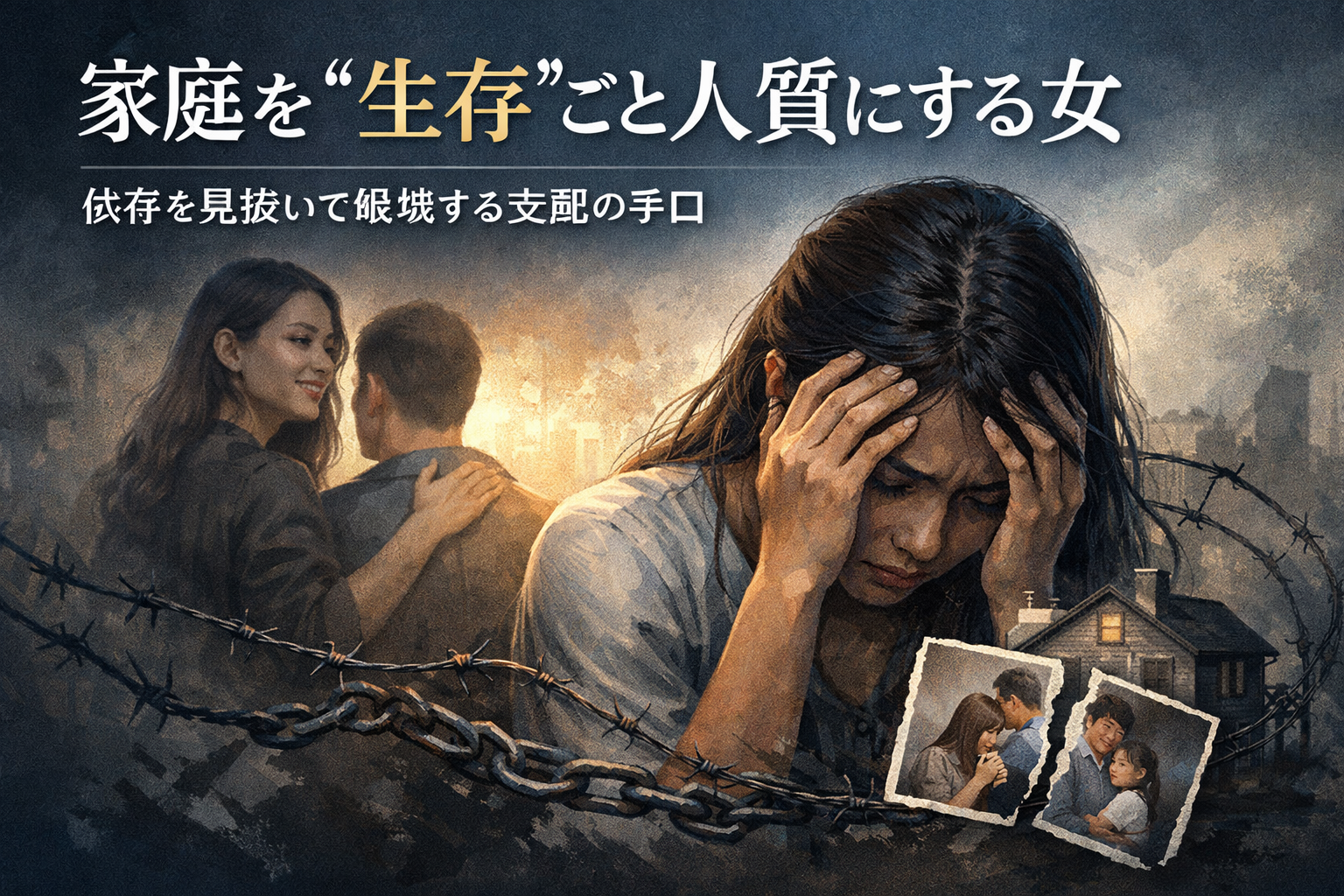 家庭を“生存”ごと人質にする女——依存を見抜いて破壊する支配の手口