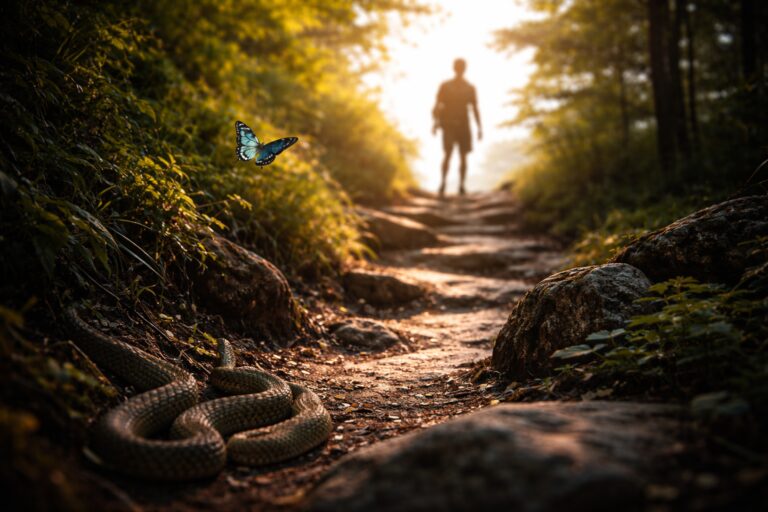 天才とは蝶を追って山を登る少年──足元に潜むヘビと、無意識の目的地