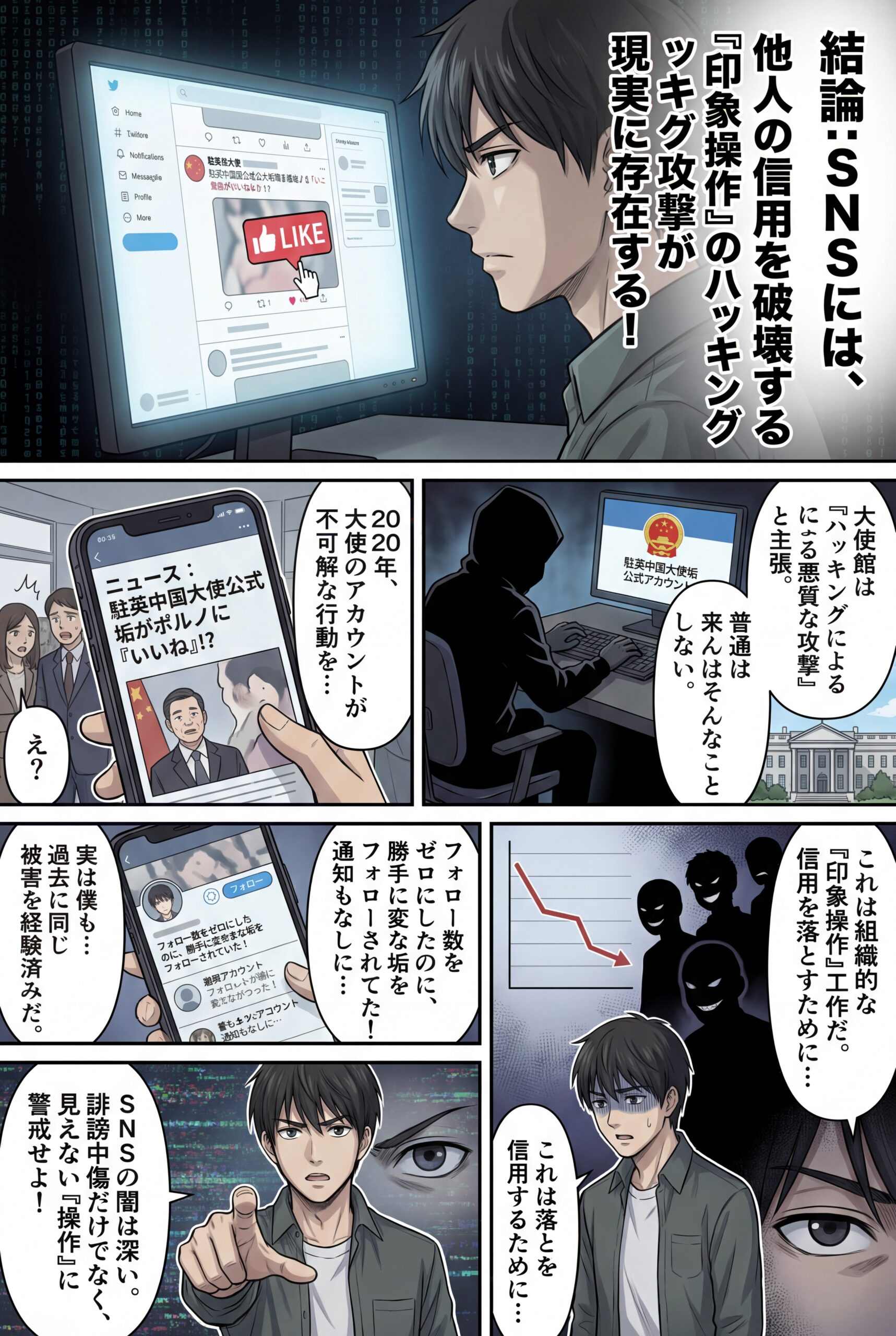 AIビジュアル：駐英中国大使の公式ツイッターアカウントが、ポルノ投稿に勝手に「いいね」！？　これは「印象操作」の一部だ！　実は僕も過去に経験済み！