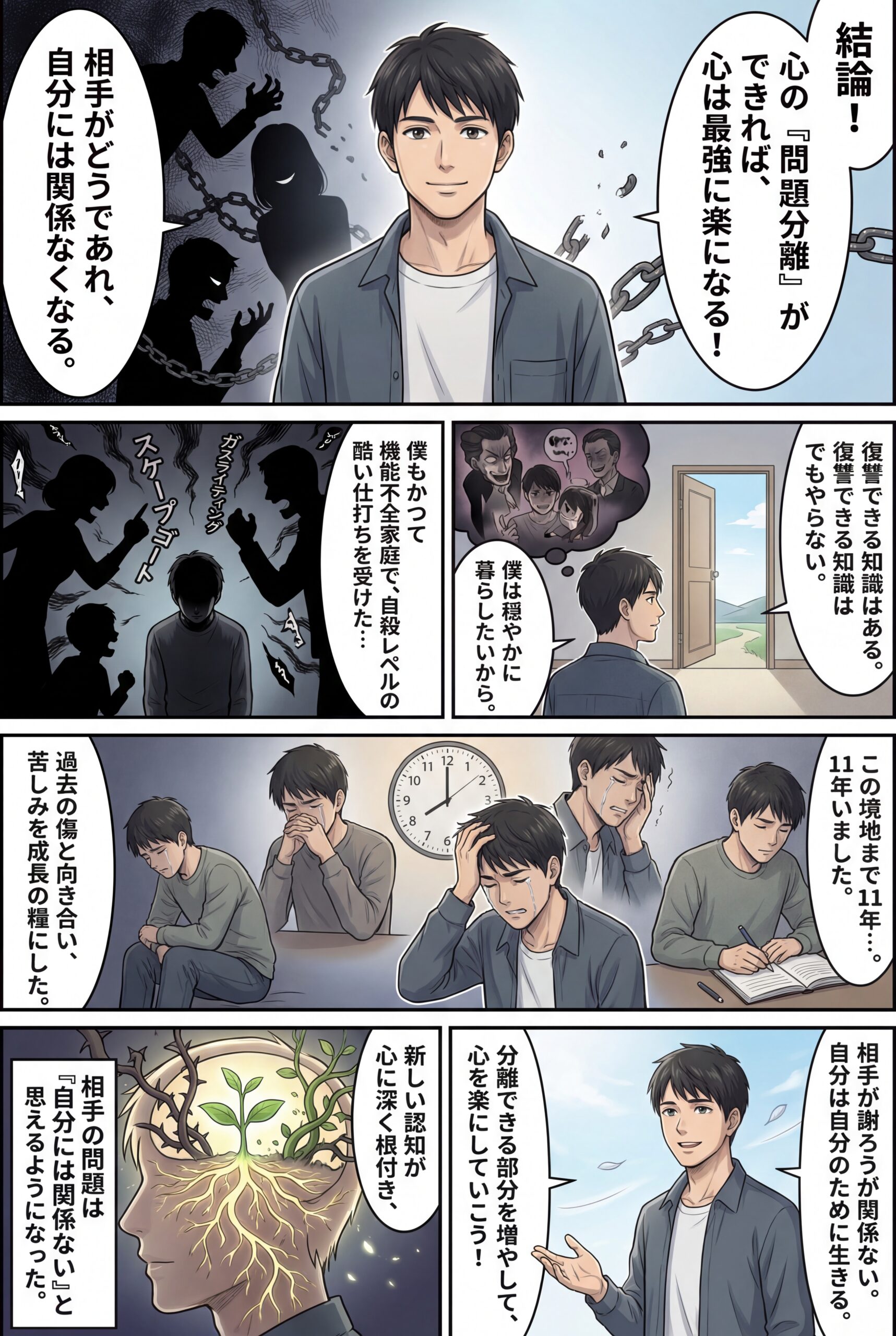 AIビジュアル：心の問題を分離せよ！心が楽になる！