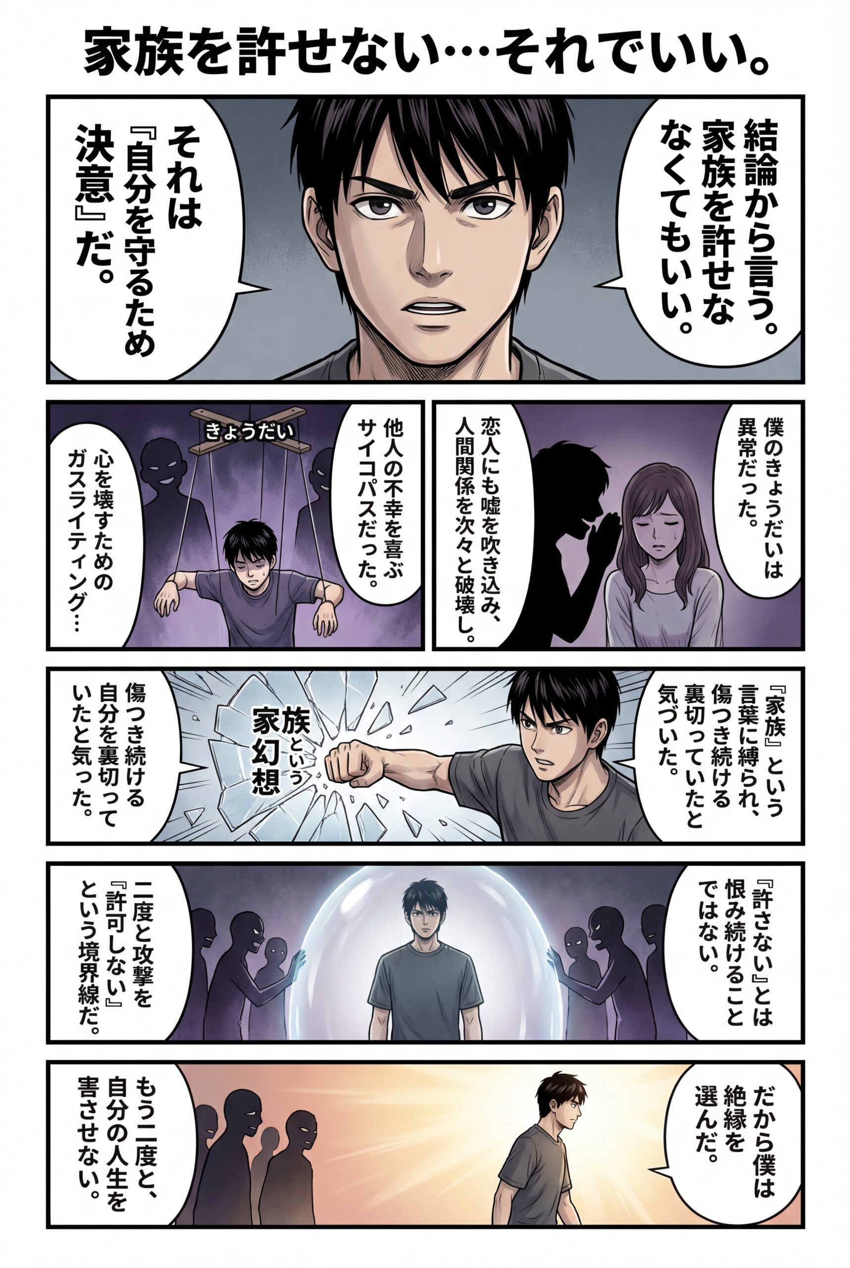 AIビジュアル:家族を許せない…これってダメなことなの? いえ許せなくていいのです。