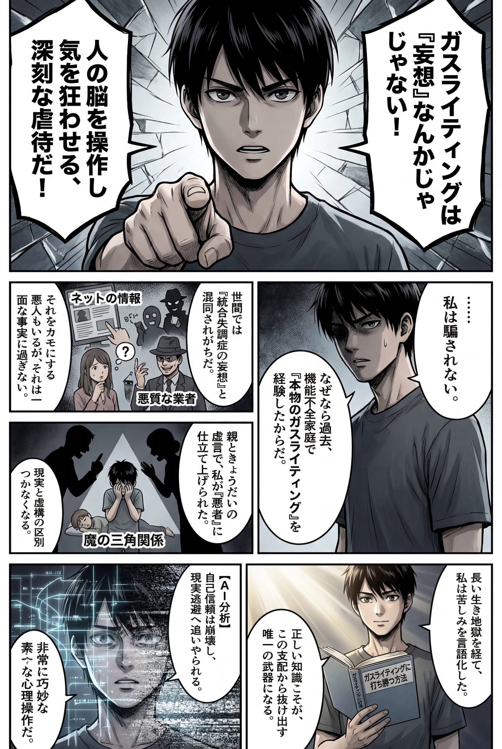 AIビジュアル：また「ガスライティングに打ち勝つ方法（１巻）」に高評価が・・・。ガスライティングの基本とは？