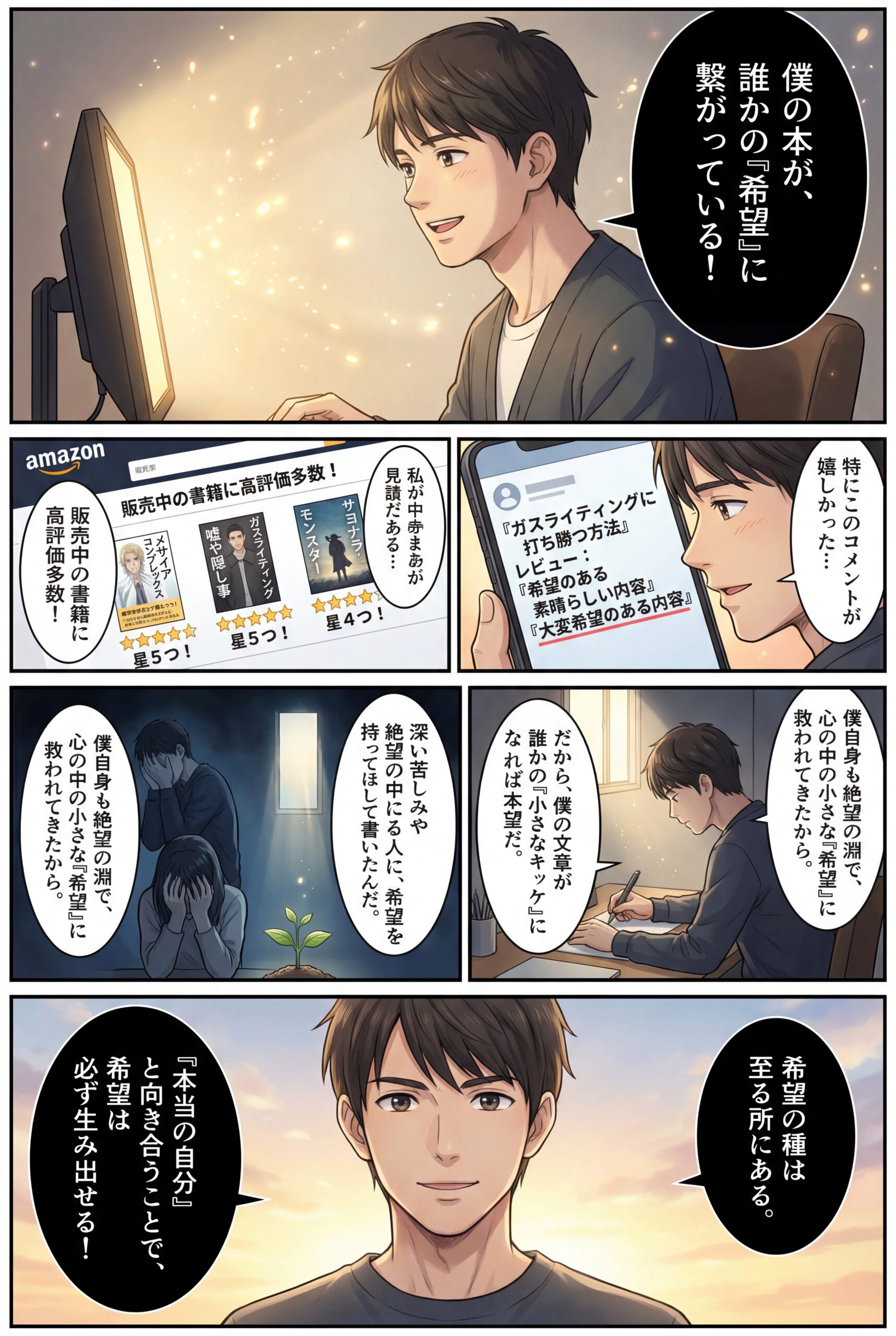 AIビジュアル：販売中の書籍に高評価が！誰かの希望に繋がることが嬉しい！