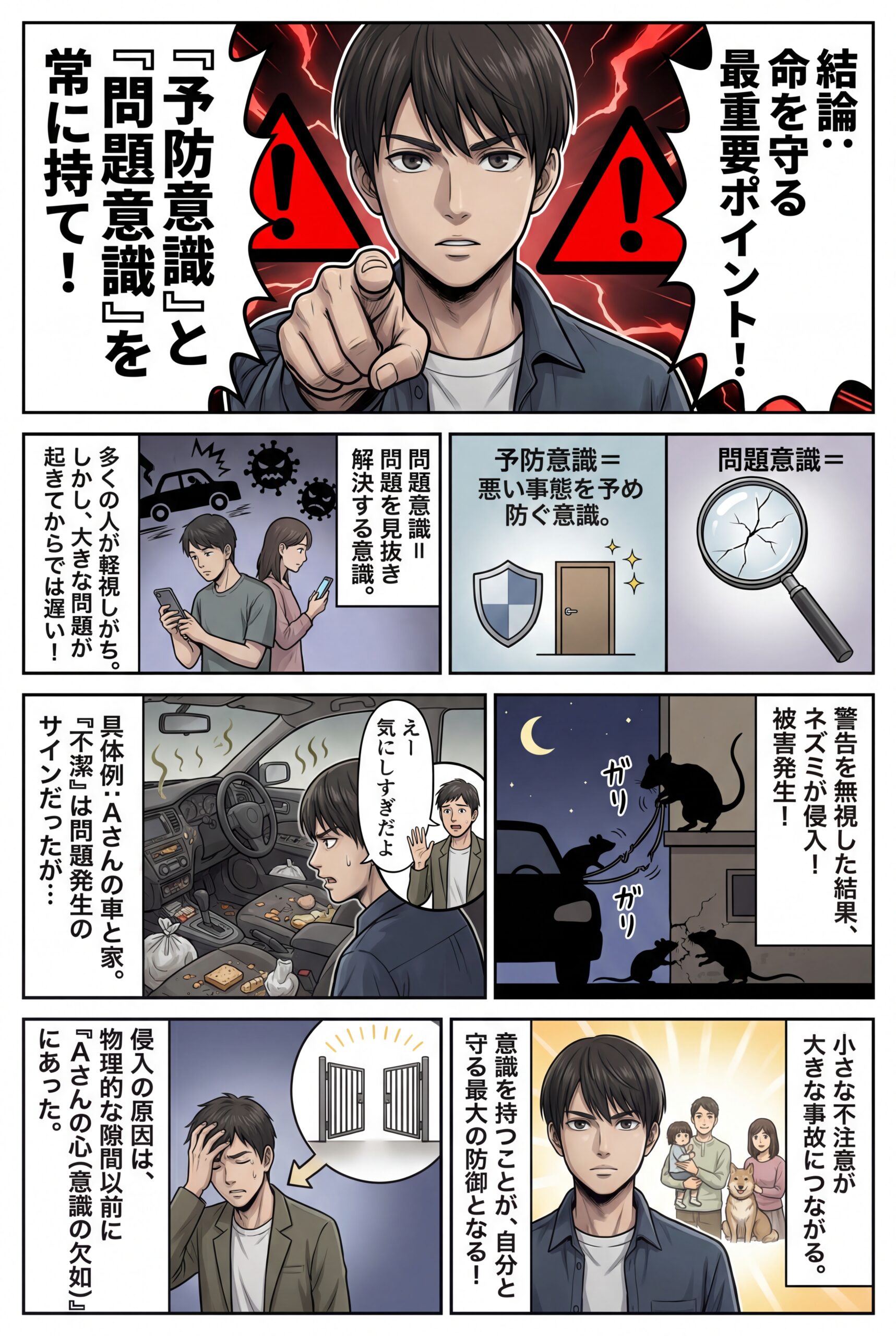 AIビジュアル：【侵入を許すな】命を守るために予防意識と問題意識を持ってほしい