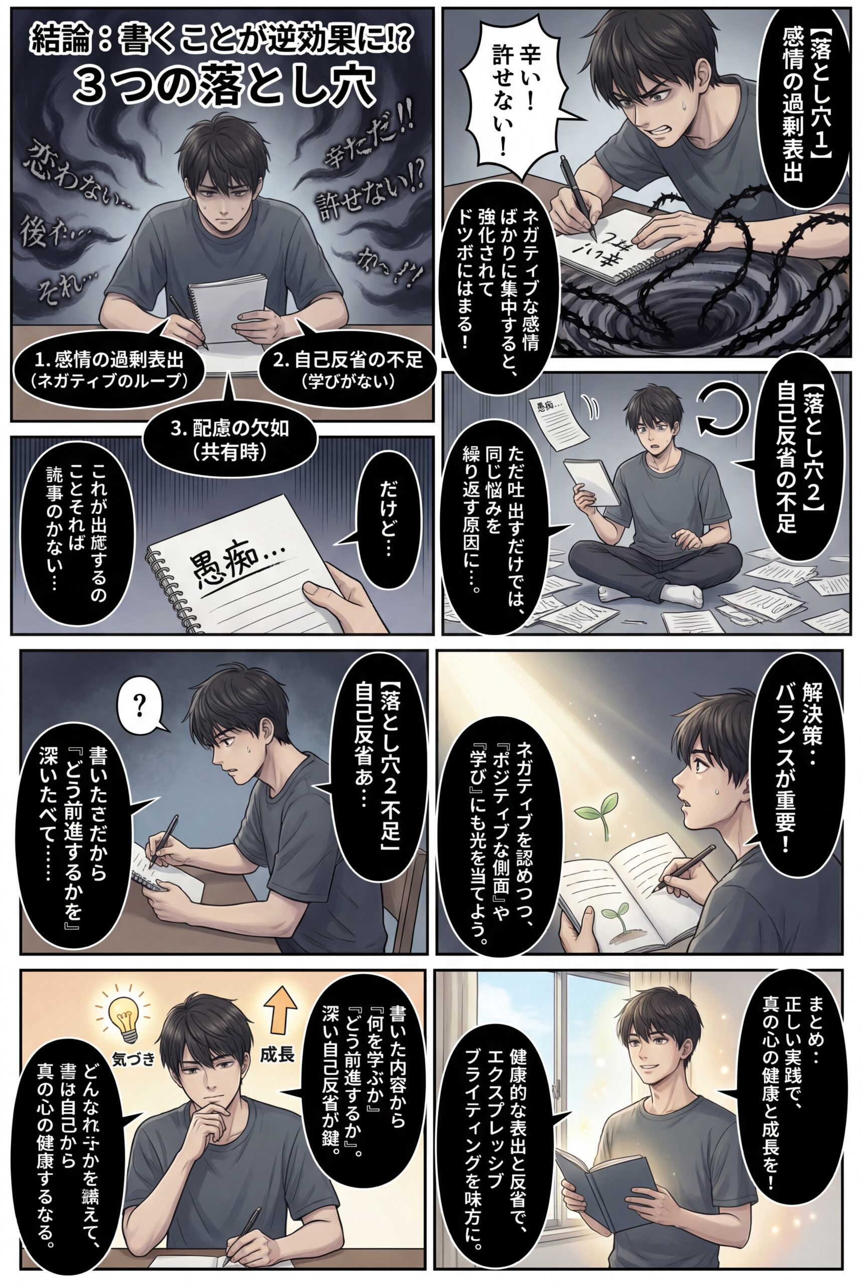 AIビジュアル:エクスプレッシブライティングが逆効果になる瞬間-避けるべき5つの落とし穴とその解決策