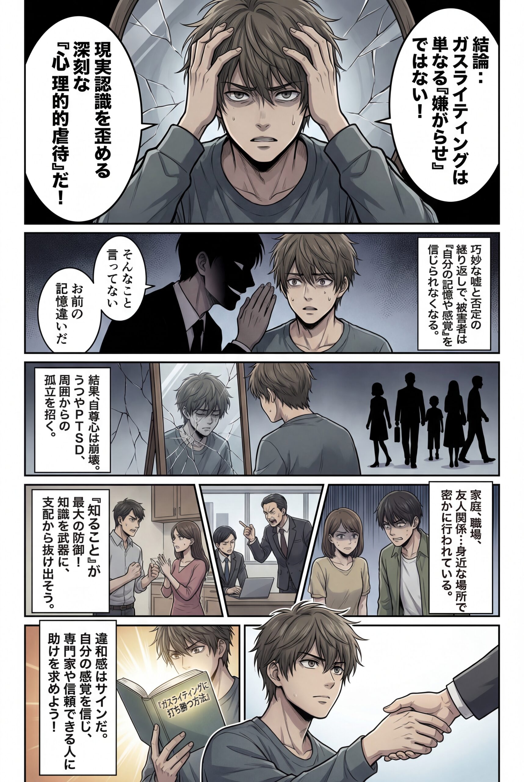 AIビジュアル：ガスライティングとは嫌がらせのことですか？知らないと危険な心理操作の実態と対策法