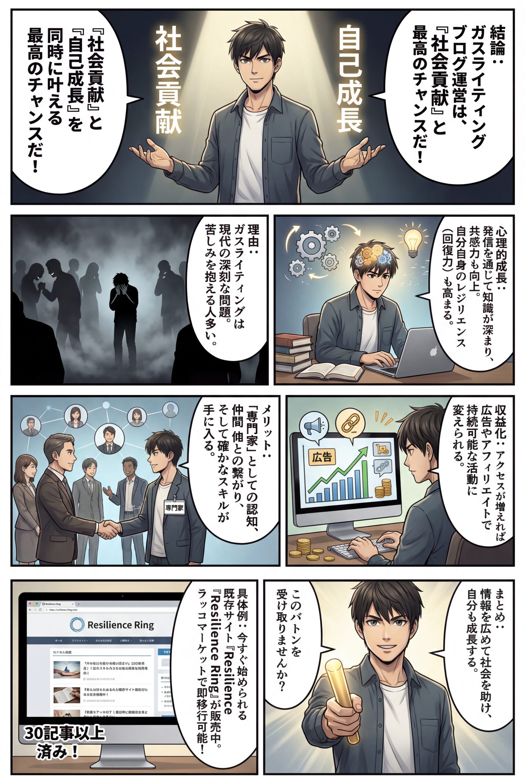 AIビジュアル：ガスライティングブログを運営しませんか？