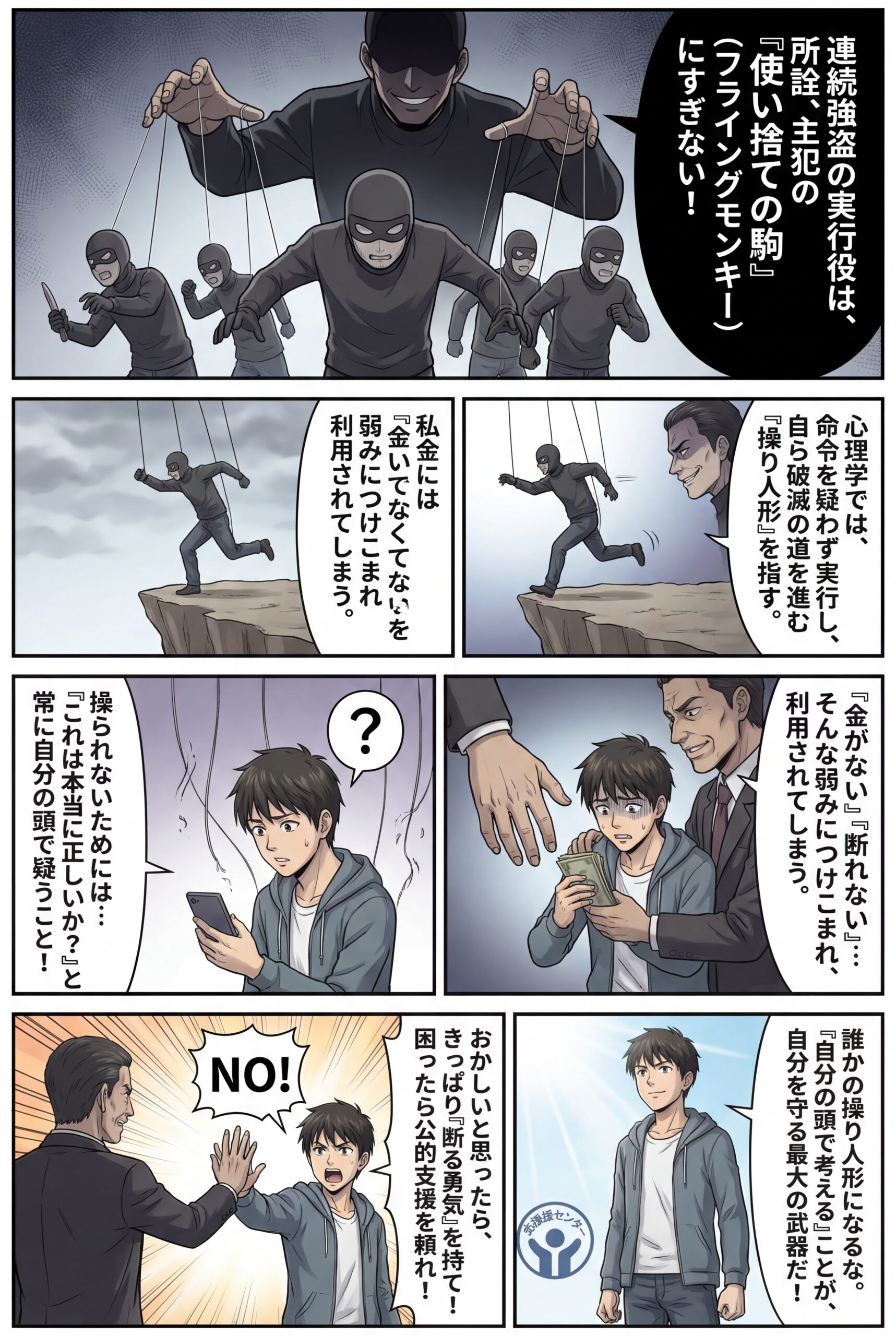 AIビジュアル：連続強盗の実行役も、所詮は「フライングモンキー」だ。これを知っておこう