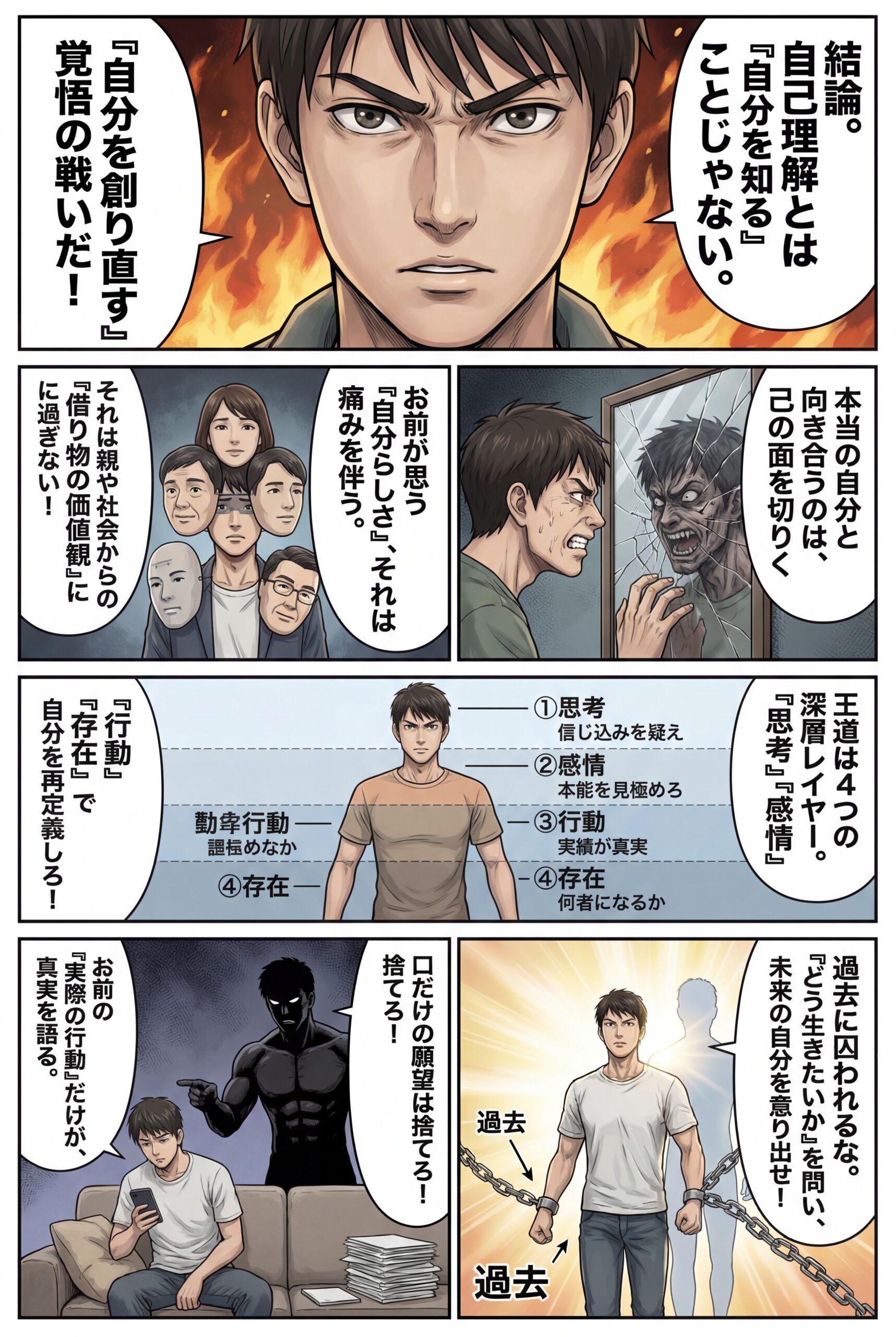 AIビジュアル：【自己理解の王道】お前が本当に「自分の人生を生きる」覚悟があるなら、この記事を読め。