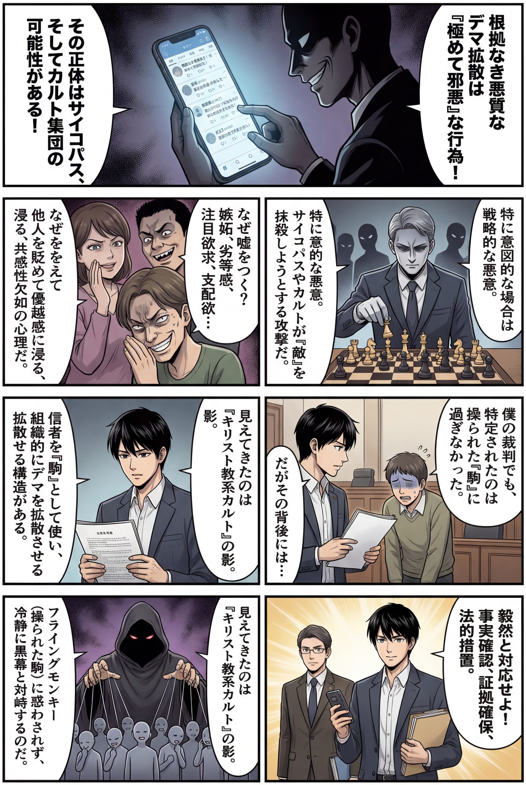 AIビジュアル：正しい根拠も証拠もなく、嘘をついて、「あの人は他人の言葉を盗んでいる」という悪い嘘の噂を流す極めて邪悪な加害者の正体（キリスト教系カルト）なぜ僕が全く知らない人間から嫌がらせを受けるのか？その答えが見えてきたかも！