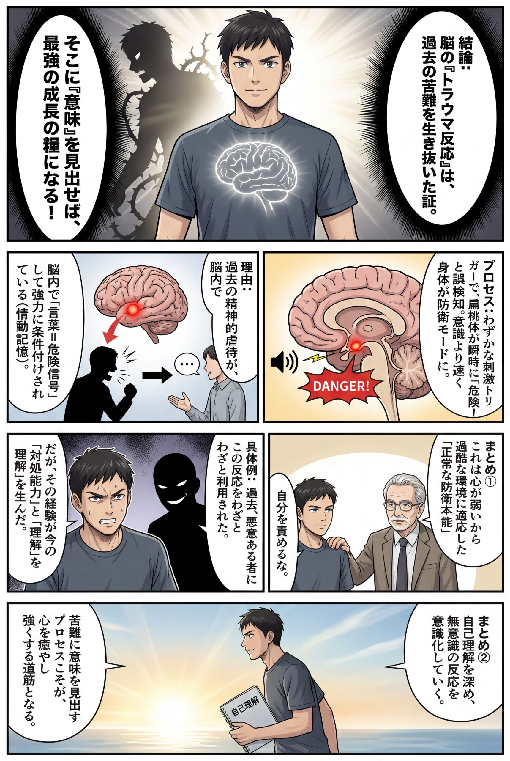 AIビジュアル：心理学者ヴィクトール・フランクルが指摘した「苦難に意味を見出す」こと