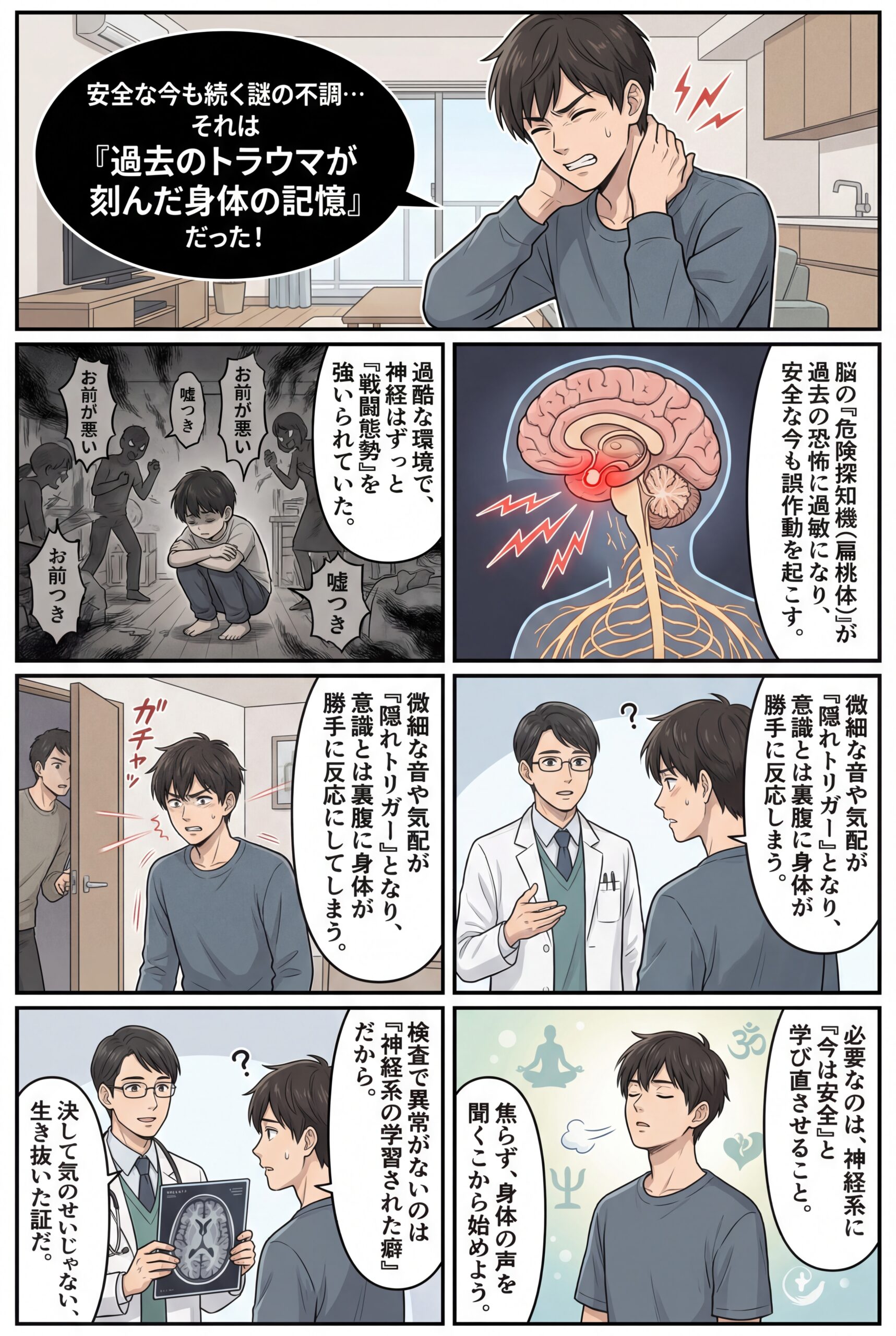 AIビジュアル:僕は時々不調になる。思うことを音声入力でChatGPTに聞いてみました。