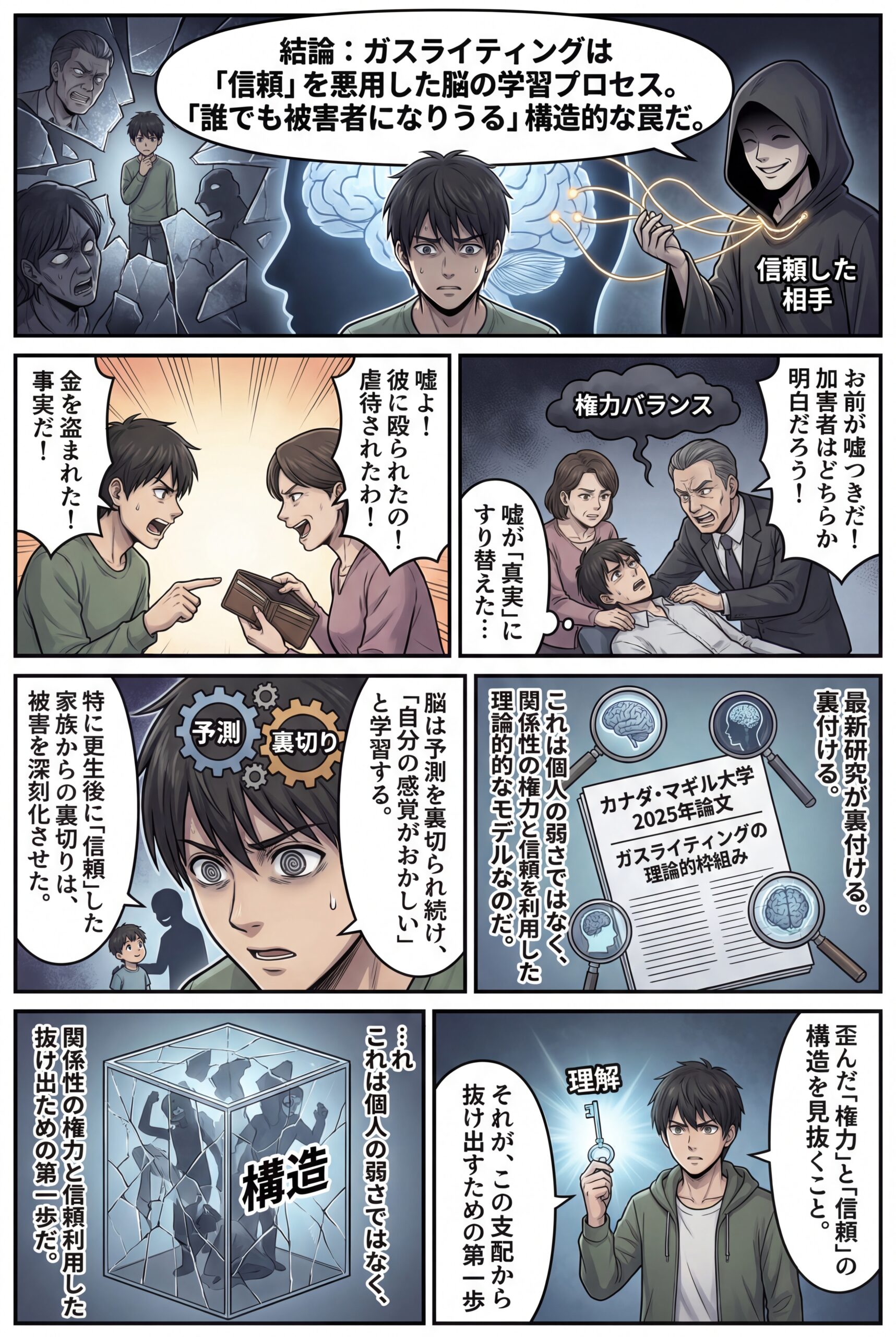 AIビジュアル:カナダ・2025年ガスライティング研究が示す「誰でも被害者になりうる」構造と、盗みの被害を“加害者物語”にすり替えられてきた僕の家族体験