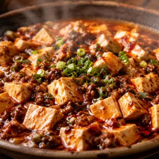 食欲をそそる四川風麻婆豆腐